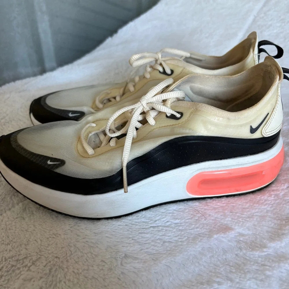 Nike Air Max Dia Women Pale Ivory Black Hyper Crimson AQ4312-101 Sneakers